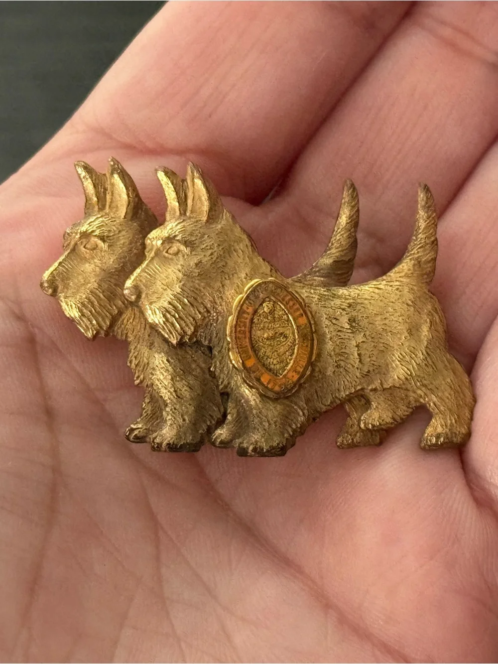 University of Tennessee Knoxville Vintage Gold Tone Scottish Terrier Pin 1794